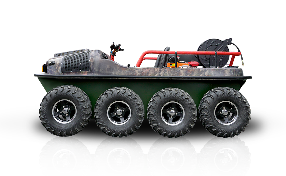 V-twin 8X8 ATV Waterwheel-fordon